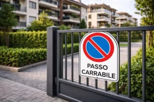 Passo carrabile in condominio