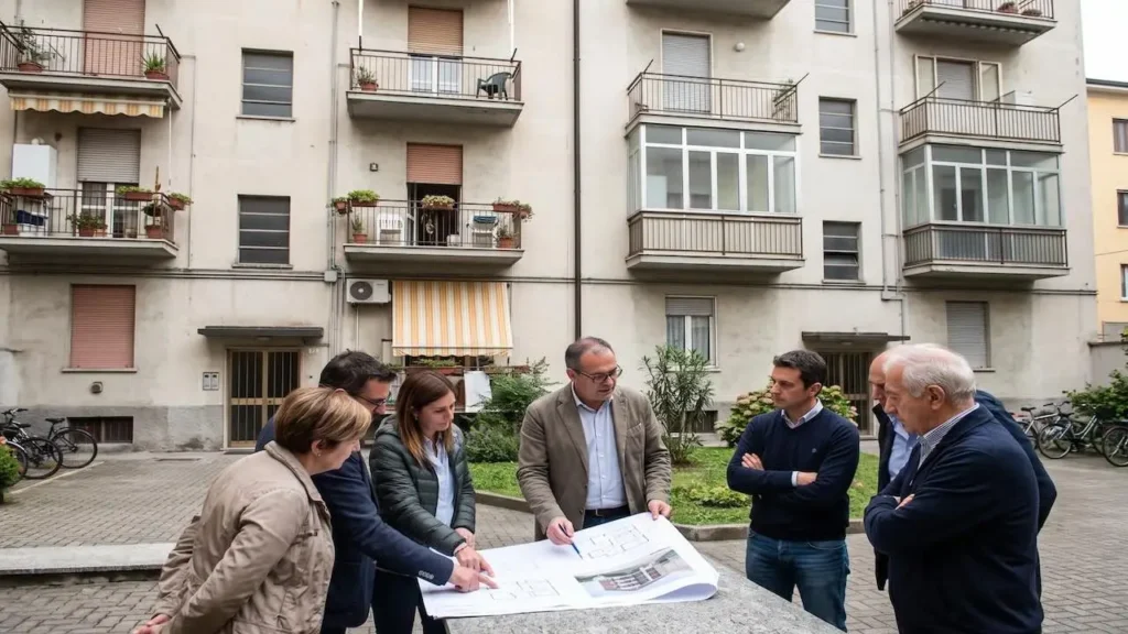 veranda sul balcone in condominio